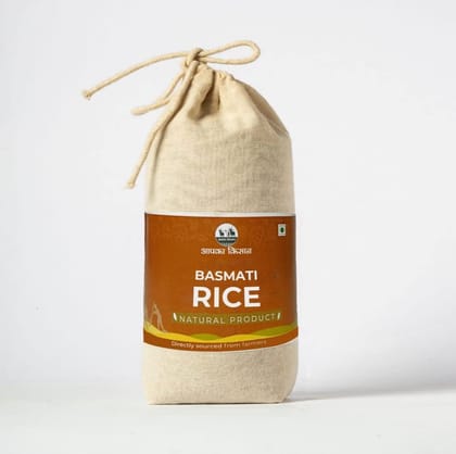 APKA KISAN | TRADITIONAL BASMATI RICE | 400 GRAMS | LONG GRAIN | UNPOLISHED | ORGANIC | NATURAL AROMA | CHEMICAL FREE | SOURCED DIRECTLY FROM FARMERS OF CHATTISGARH & MADHYA PRADESH |