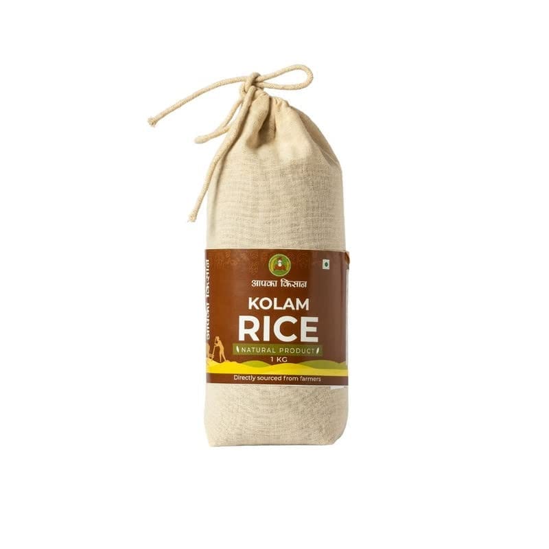 APKA KISAN | 1 KG | KOLAM PREMIUM RICE | ORGANIC | NATURALLY AGED | CHEMICAL & PESTICIDE FREE | FARMERS OF BALAGHAT |