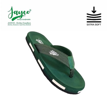 Jayco Cushioned comfort slippers for men | oversize look | slip-resistant | Soft insole | pain relief | Rubber outsole | stylish design | indoor and outdoor flip flop