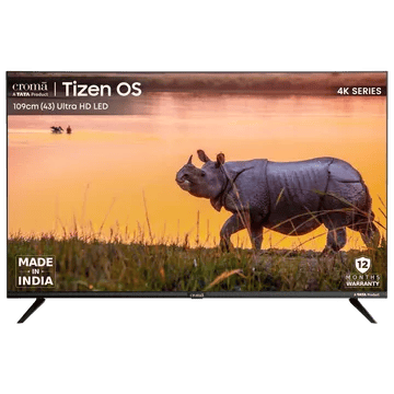 Croma 43 inch 4K Ultra HD LED Tizen TV with Dolby Audio (2024 model)