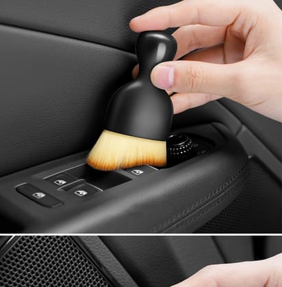 Car Interior Dust Brush,Auto Detailing Brushes,Soft Bristle Cleaning Brush,Car Detailing Brush Dusting Tool for Air Conditioner Vents, Leather,Leather,Scratch Free, also useful for Laptop and Gadgets