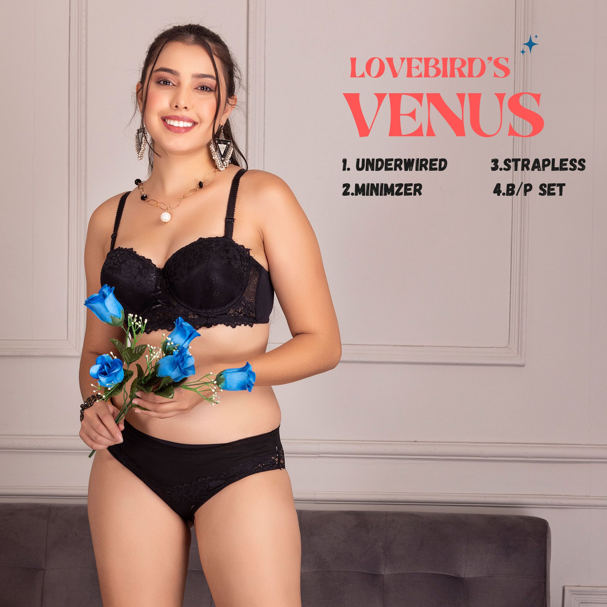 Venus Fancy Bridal Bra Panty Set