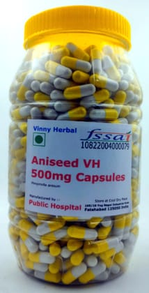 Aniseed VH Herbal Supplement 500mg Capsules