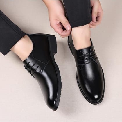 WUGO::Latest Gorgeous Men Formal Shoes|Black Derby Shoes|Outdoor Office Shoes For Men's & Boys (Free Home Delivery)