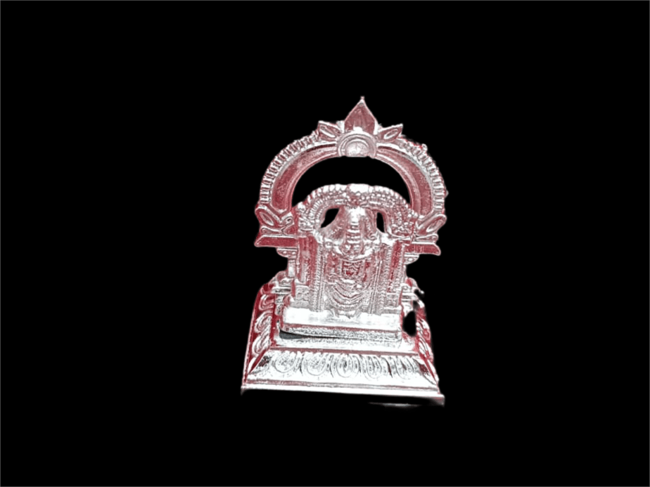  Silver-plated Tirupati Balaji temple for home and office pooja