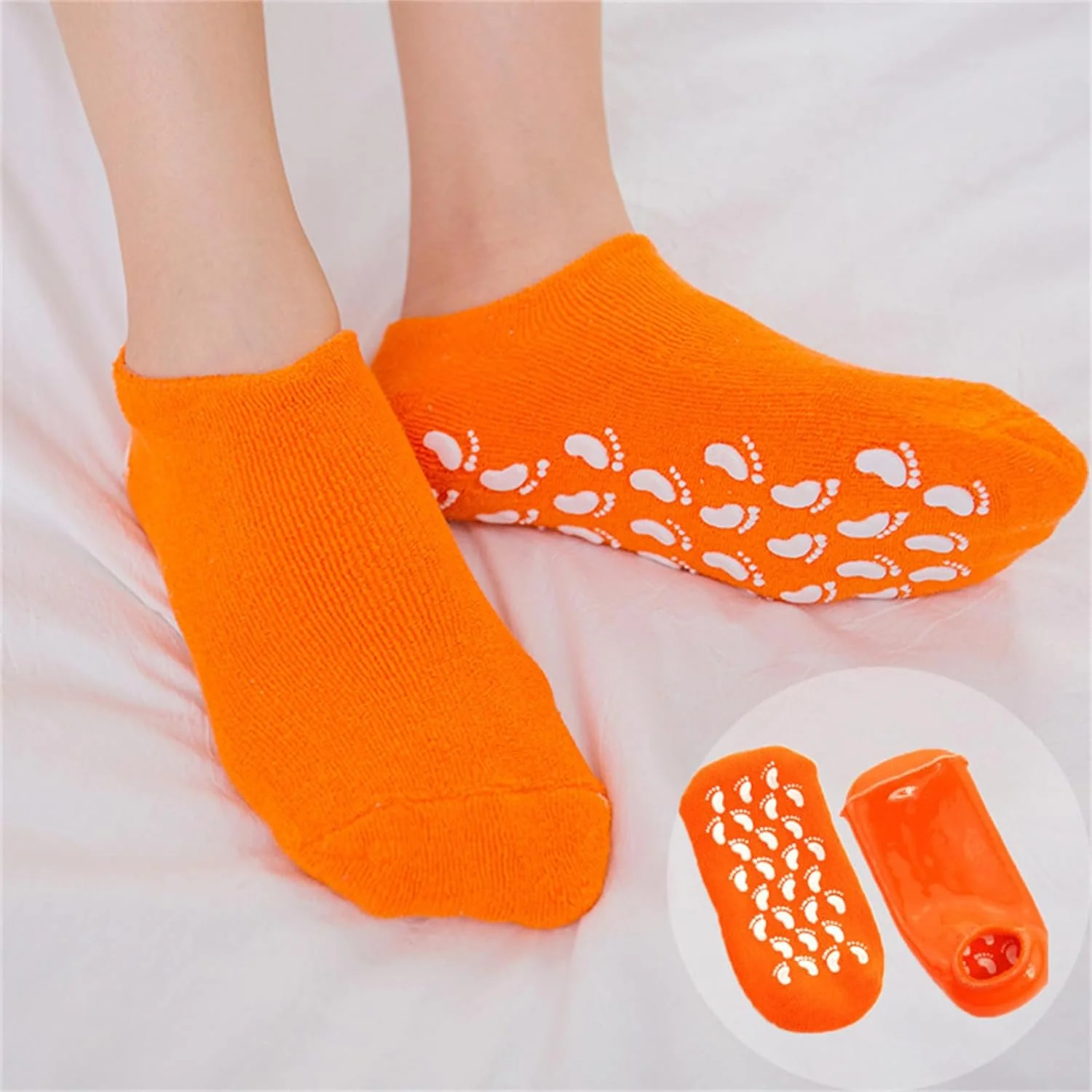  Ladies Moisturizing Spa Socks with Gel Infused Soles