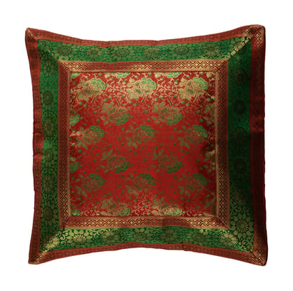 Cottage Silk Cushion Cover - 16" x 16", Multi-Color