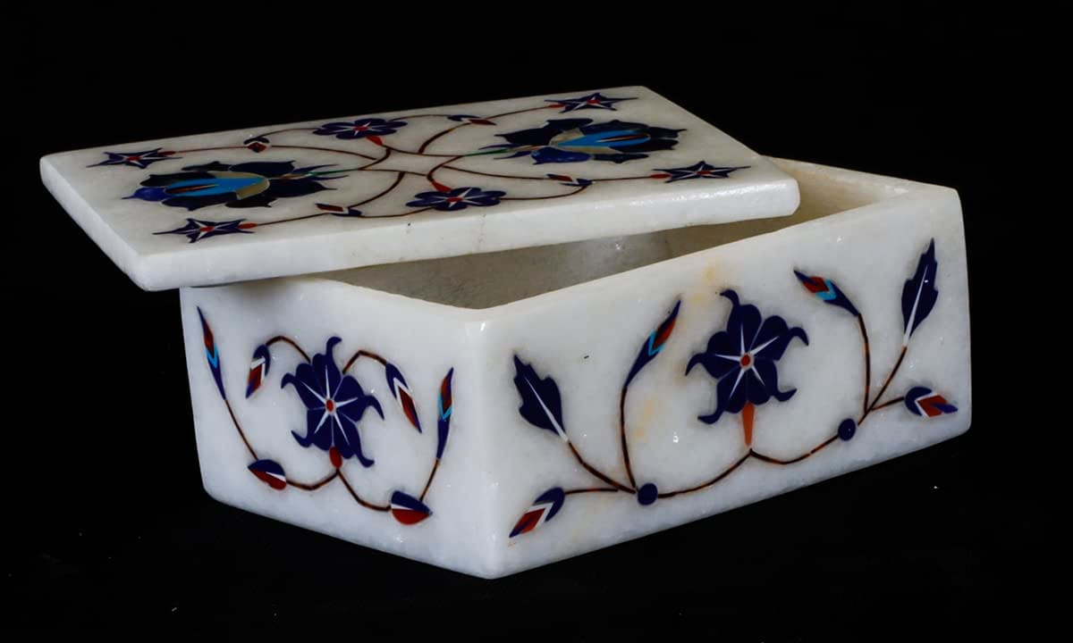 Cottage Marble Box 4 X3 Inch