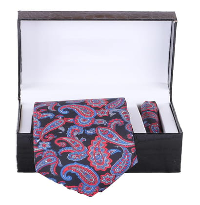 COTTAGE Handmade Silk Printed Necktie With Hanky Combo pack of 2 for Men and Women, Multicolor