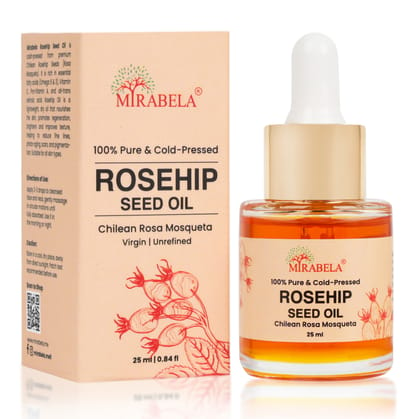 Rosehip Seed Oil 100% Pure Cold Pressed Unrefined 25 ml