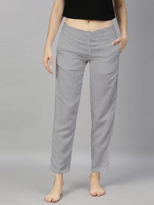 Women Slate Grey Hemp Lounge Pant