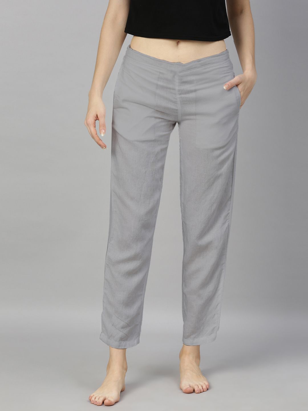 Women Slate Grey Hemp Lounge Pant