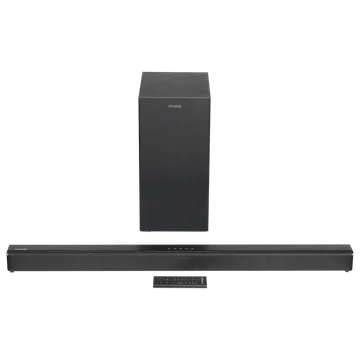 Croma 120W Soundbar with Remote (Preset EQ Modes, 2.1 Channel, Black)