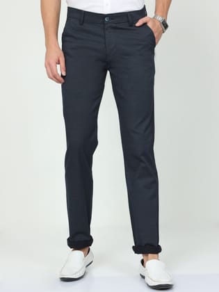 CP BRO Mens Chiesel Fit Solid Navy Color Trousers | Tbo2-13 E-Nvy-Cf-Ly