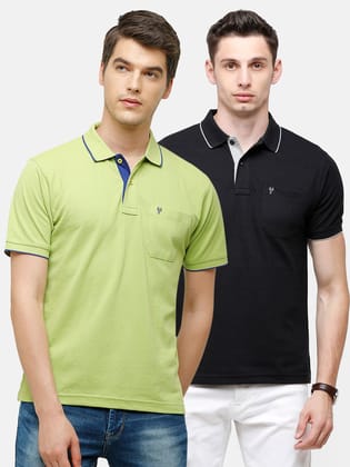 Classic Polo Men's Smart Double Pique Polo T-shirts (Nova-Pack of 2)