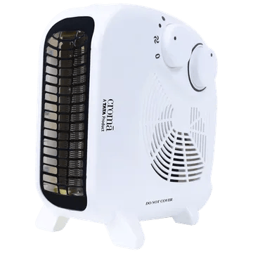 Croma 1400 Watts Fan Room Heater (Over Heat Protection, White)