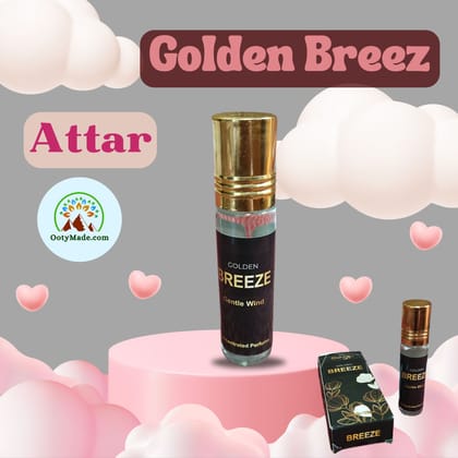 Golden Breeze Attar Perfume Roll-On: Luxurious Fragrance for Men and Women