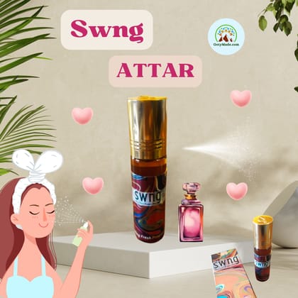 SWng Attar Perfume Roll On - Unisex Fragrance Sensation for All-day Aroma