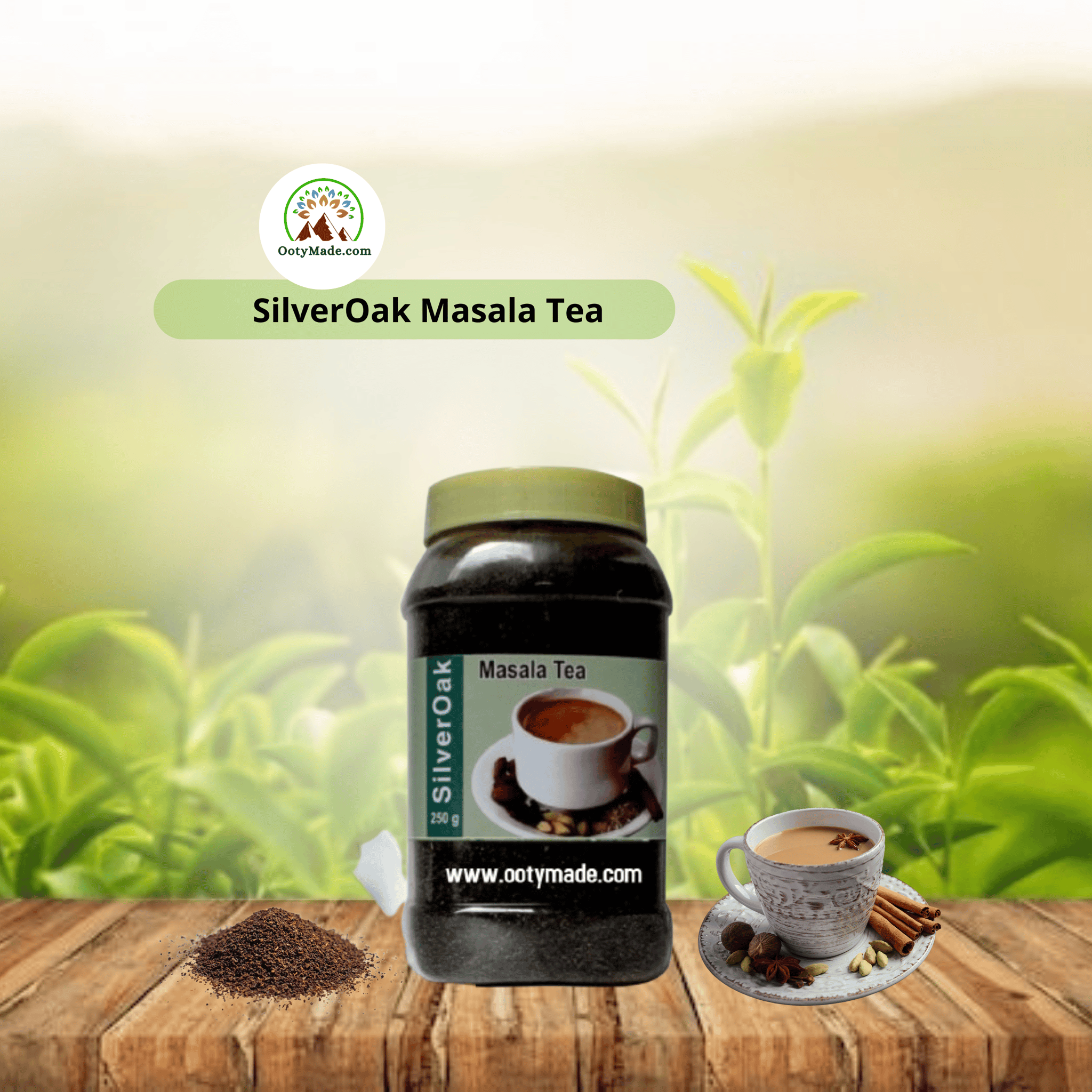 Premium Nilgiris Silver Oak Masala Tea Powder - Authentic Ooty Tea from the Famous Ooty Tea Factory