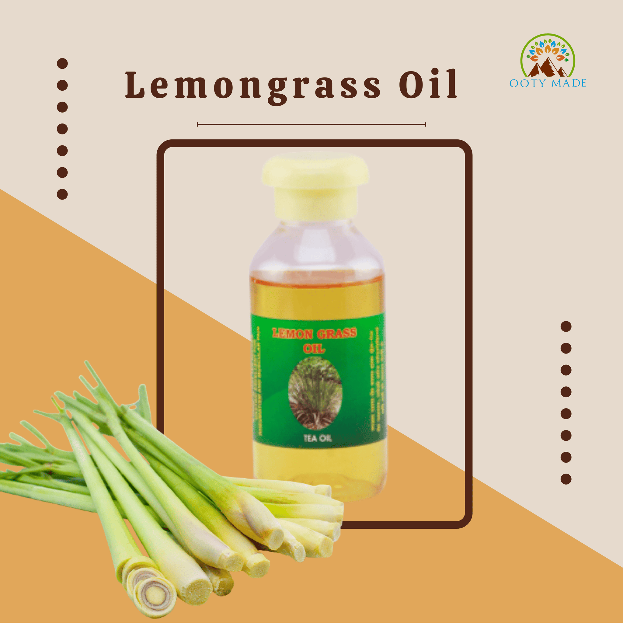 Premium Lemongrass Essential Oil - 100% Pure Extract for Aromatherapy and Wellness