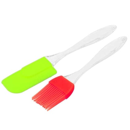 Pack Of_5 Silicone Spatula And Pastry Brush (Color: Assorted) PID37694