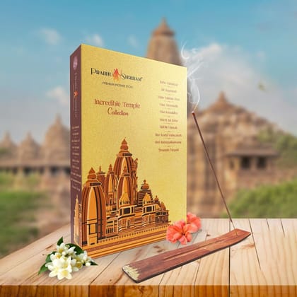 JPSR Incredible Temple Premium Incense Sticks Gift Box - Set of 10