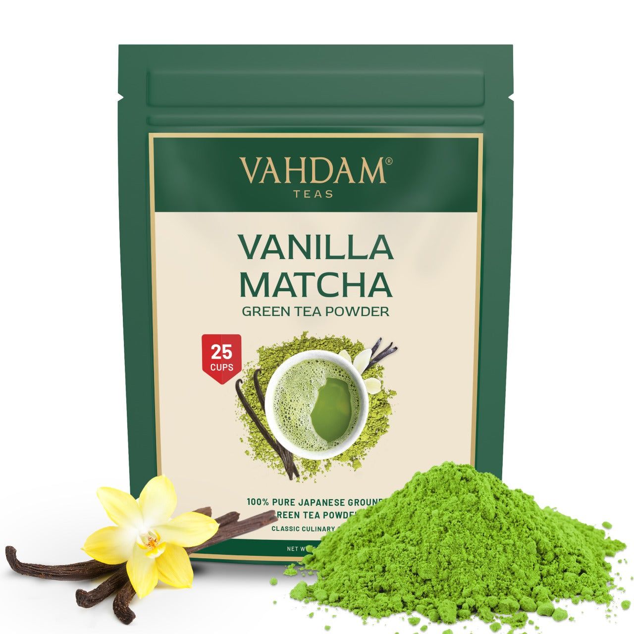 Vanilla Matcha Green Tea Powder | Gift for Mom