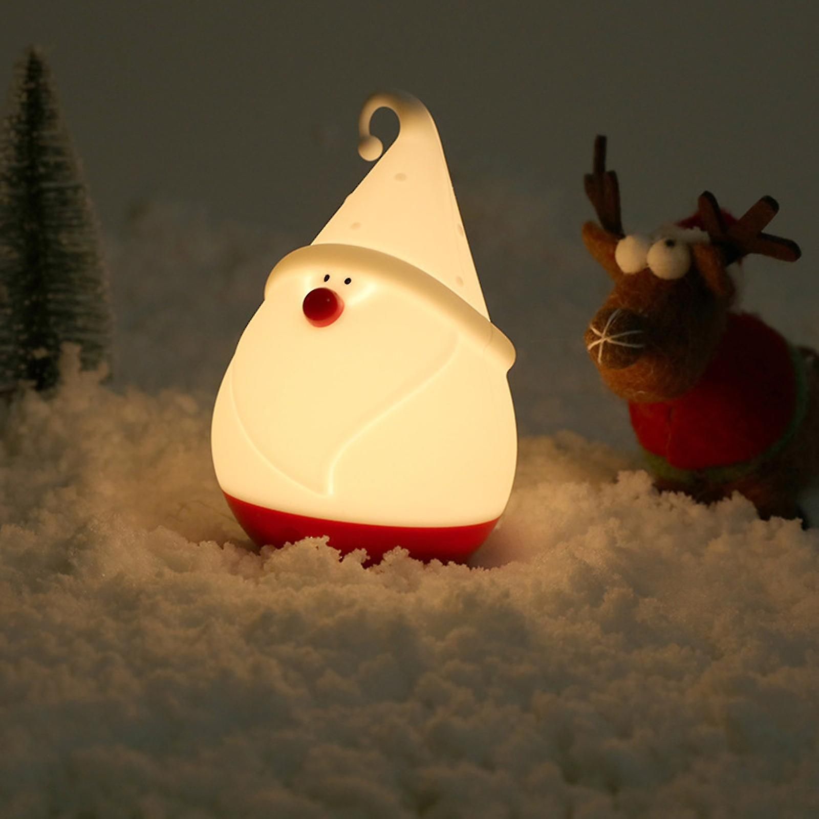 SILICONE SNOWMAN SANTA LAMP