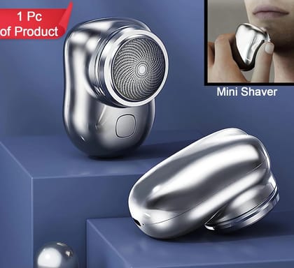 MEN'S ELECTRIC SHAVER WITH DOUBLE FLOATING HEADS RECHARGEABLE | PORTABLE, CORDLESS, TRAVEL ELECTRIC FOR MEN | USB RECHARGEABLE SHAVER | WATER RESISTANT | FLEXIBLE FLOATING SHAVING HEADS