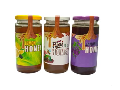 Combo Pack of Flora Honey| Jamun Honey| Lemon Honey