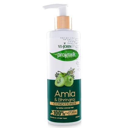 VI-JOHN PRAKRITIK Amla & Bhringraj Conditioner, Vitamin C for deep-rooted care,100% Bio Actives  (250 ml)