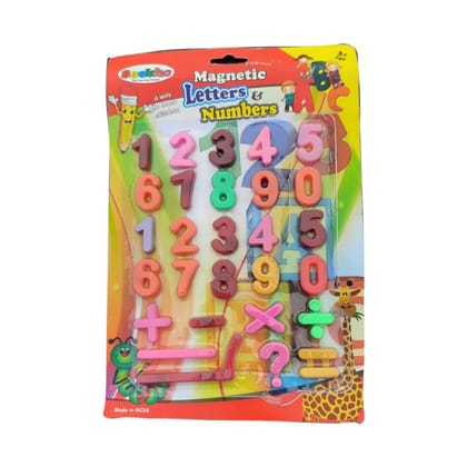 Magnetic Numbers And Arithmetic Symbols Multicolour (Color: Assorted) PID37533