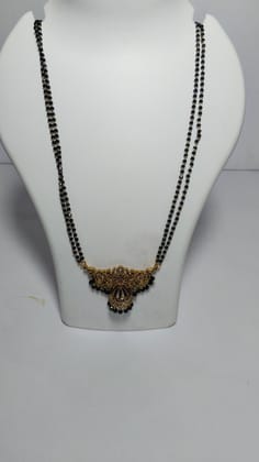  Black Beads Traditional Indian Necklace