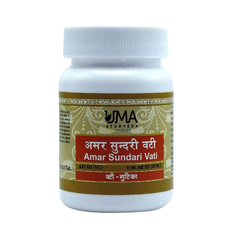 Uma Ayurveda Amar Sundari Vati 80 Tab Useful in Respiratory Care Mental Wellness Products, Cough