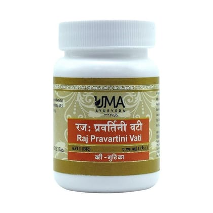 Uma Ayurveda Rajapravartini Vati 80 Tab Useful in Female Disorders