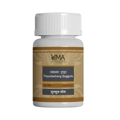 Uma Ayurveda Trayodashang Guggul 40 Tab Useful in Bone, Joint and Muscle Care Pain Relief