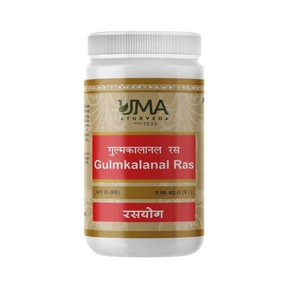 Uma Ayurveda Gulmkalanal Ras 1000 Tab Useful in Digestive Health Gulma, Tumor