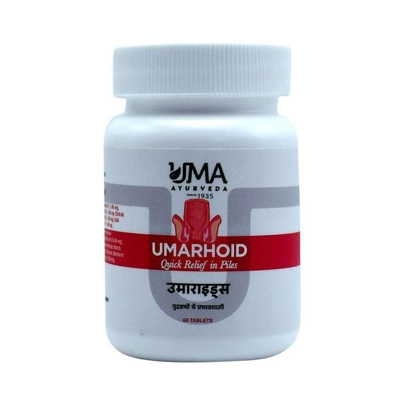 Uma Ayurveda Umarhoid 60 Tab Useful in Piles Digestive Health