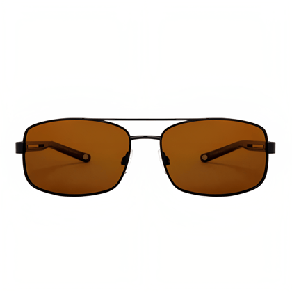 Jubleelens - Stylish Brown Rectunglar UV400 Sunglass 2311