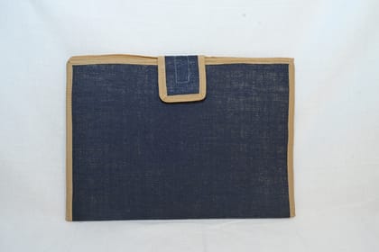 Jute File Folder with Button Closure