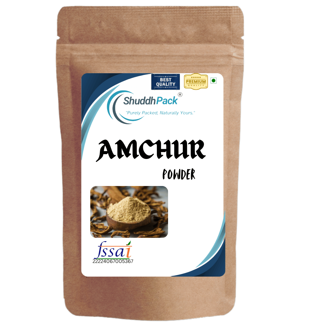 Shuddh Pack Premium Amchur Powder Pure Organio Organic Amchur Powder, Authentic Dry Mango Powder, Traditional Aamchoor Powder for Flavorful Indian Cuisine,Indian Spices (100 Gm)