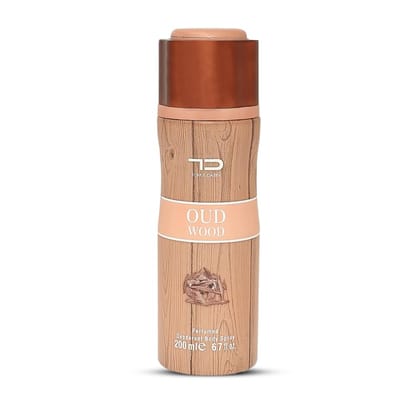 Tom & Darin- OUD WOOD Luxury Unisex deodorant body spray, 200ml | Premium, long lasting & luxury body spray deo for Men & Women with Brazilian Rose Wood & Amber | Imported with Authentic Fragrance