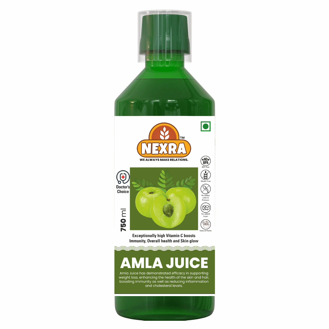 Nexra - Amla Juice - 750ml | Natural Immunity Booster | 100% Pure & Organic Amla Juice | For Health & Wellness | Rich in Vitamin C