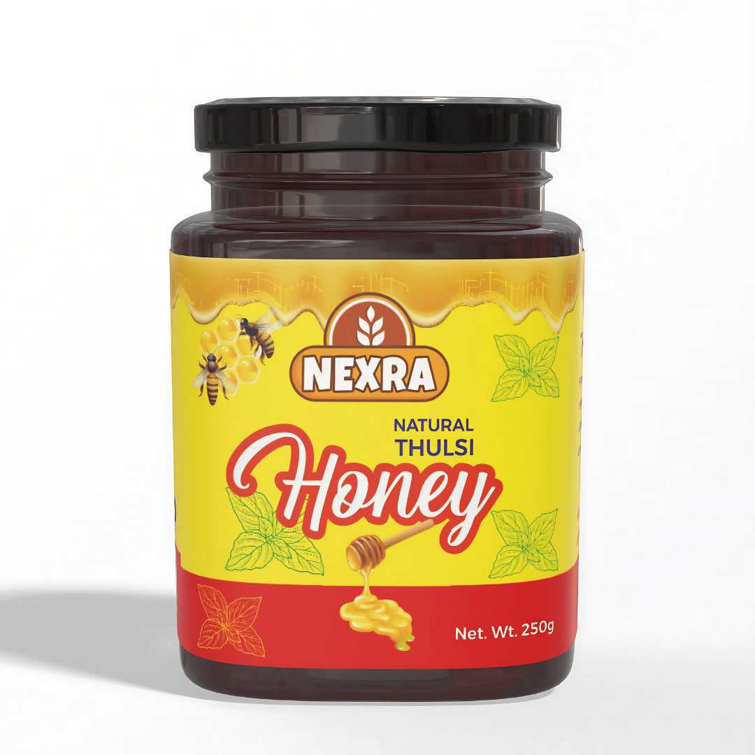 Nexra Tulsi Honey 250g | Pure & Natural Sweetener | Rich in Flavor & Nutrients | Supports Respiratory Health & Immunity