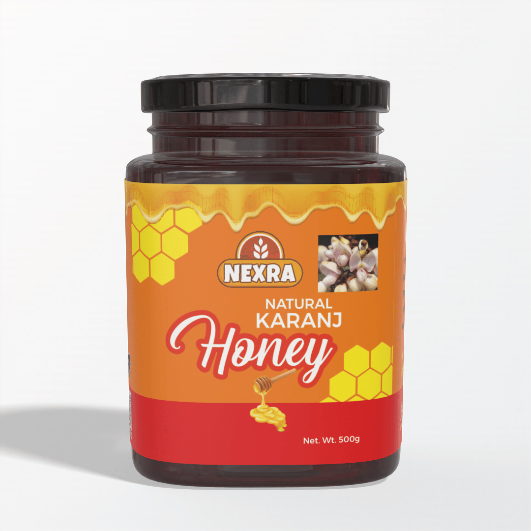 Nexra Karanj Honey 500g | Pure & Natural Sweetener | Rich in Flavor & Nutrients | Supports Skin Health & Immunity