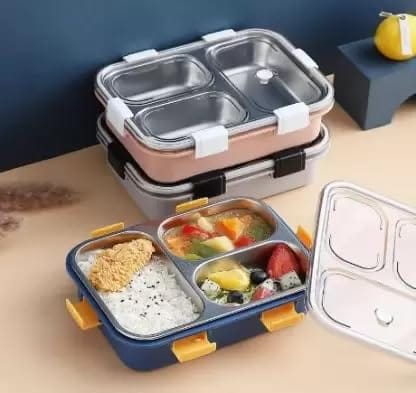 Stainless Steel Leakproof Bento Lunchbox- SET OF 1