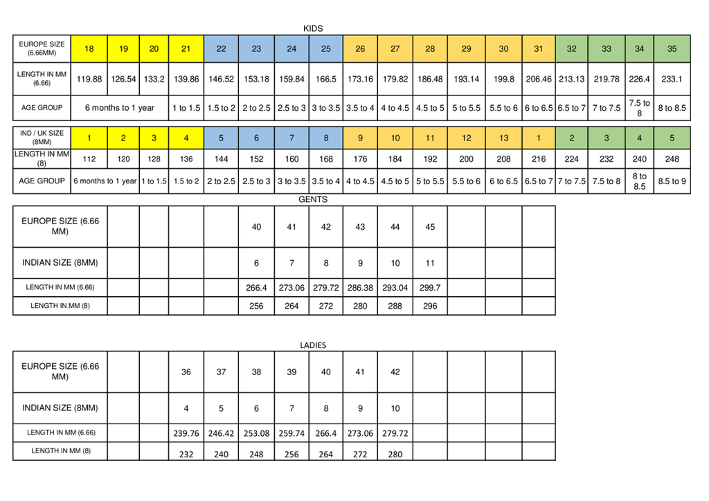 Size Guide