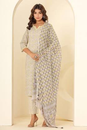 Grey Mulmul Dupatta