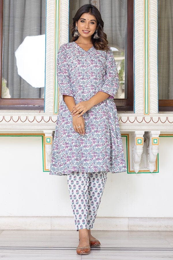 White Wrap Organic Cotton Dress Kurta