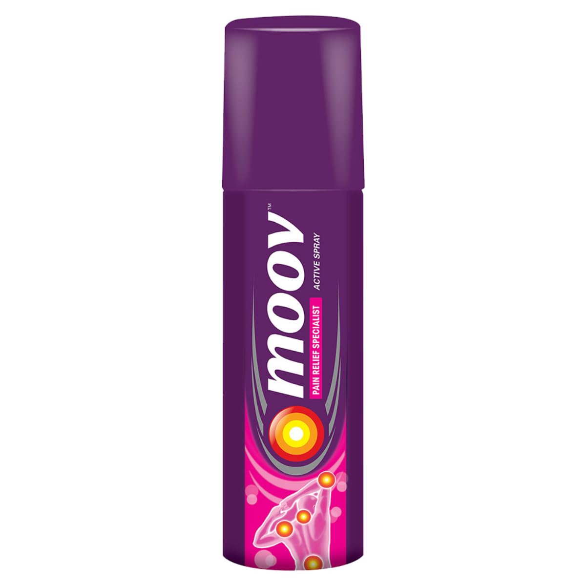 Moov Fast Pain Relief Spray - 50g | Suitable for Back Pain, Muscle Pain, Joint Pain, Knee Pain | 100% Ayurvedic Formula | Suitable for Sports & Gym related injuries